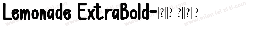 Lemonade ExtraBold字体转换